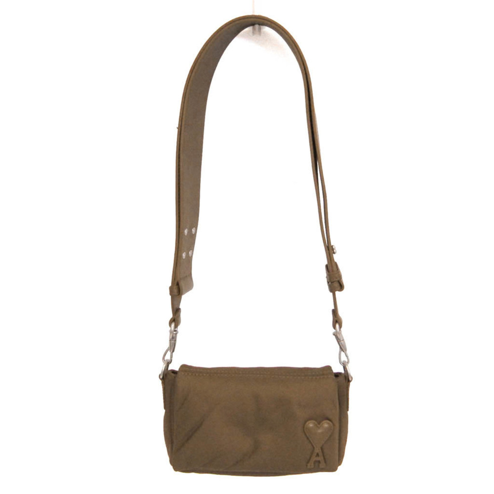 Ami Paris Marcel Lunchbox Bag ULL710 AW0001 Men,Women Nylon Shoulder Bag Brown